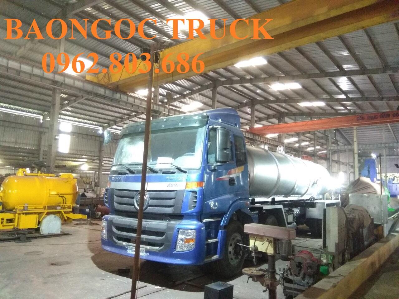 Xe hút chất thải 4 chân thaco auman chở 16 khối
