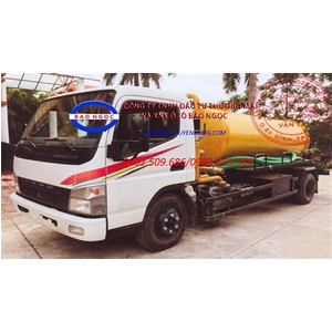 Xe hút chất thải 4 khối FUSO canter 8.2