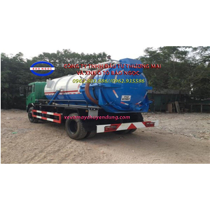 XE HÚT CHẤT THẢI 10 KHỐI HOWO NHẬP KHẨU