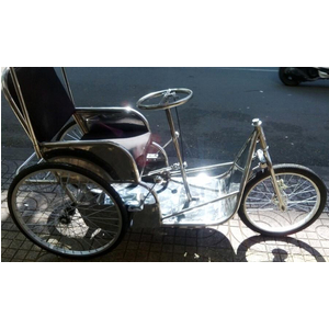 Xe lắc inox Đức Cường (có mái che hoặc không mái che)