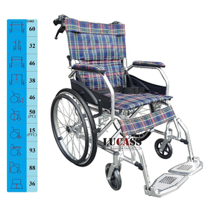 Xe lăn nhôm du lịch Lucass X-63L