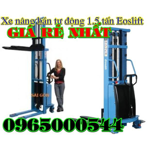 xe nâng bán tự động 1.5 tấn 3M, xe nâng bán tự động Eoslift