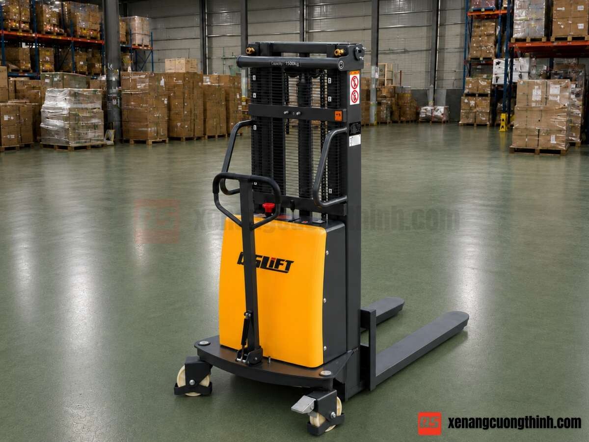 Xe Nâng Bán Tự Động 1.5 Tấn | QSLift QSS15