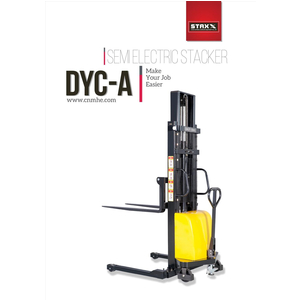 Xe nâng bán tự động chân siêu rộng tải nâng 1000kg độ cao nâng 2000mm Model DYC10-A20