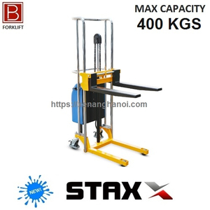 Xe nâng tay bán tự động mini Model WMS04 tải nâng 400kg