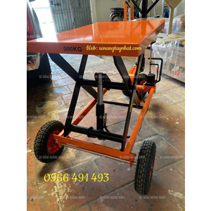 XE NÂNG BÀN 500KG SỬ DỤNG BÁNH HƠI