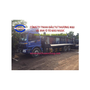 Xe nâng đầu 3 chân chở máy công trình, máy gặt thaco auman C240C