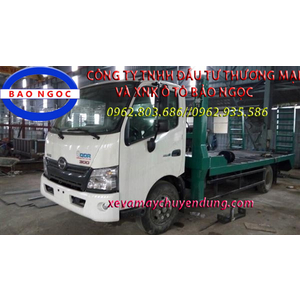 XE NÂNG ĐẦU HINO 2 CHÂN CHỞ MÁY CÔNG TRÌNH