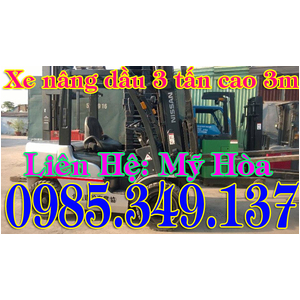 Xe nâng dầu cũ, Xe nâng dầu qua sử dụng NISSAN 3 Tấn cao 3 mét