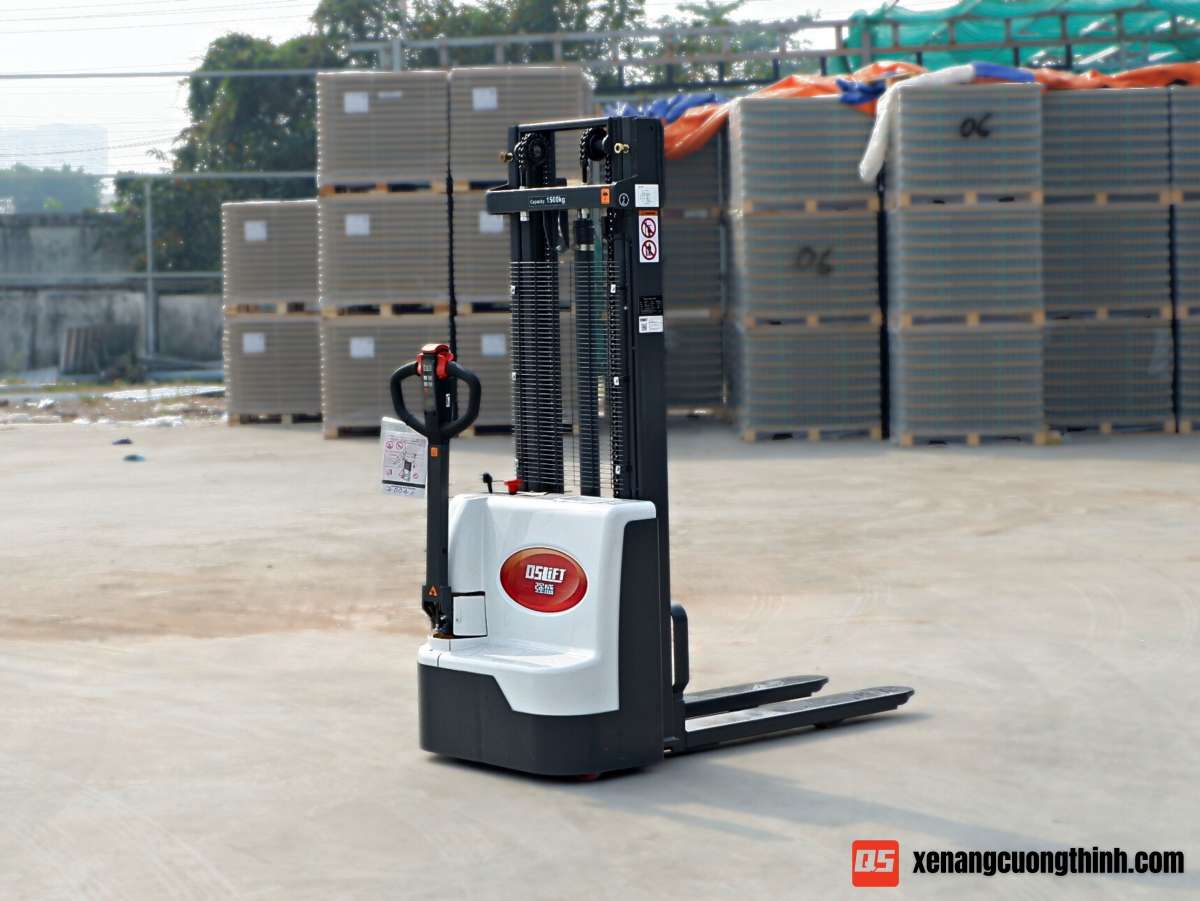 Xe nâng điện stacker 1.5 Tấn - Xe nâng Cường Thịnh