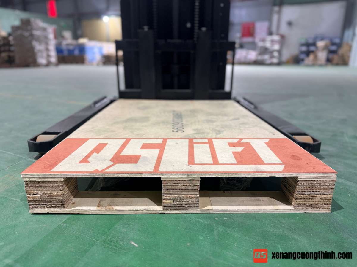 Xe Nâng Điện Chân Rộng - Chân Khuỳnh | Dùng Cho Pallet 2 Mặt