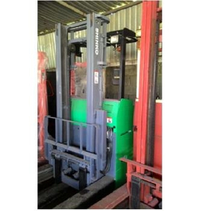 Xe nâng điện cũ 1.5T-3.7M đứng lái Shinko
