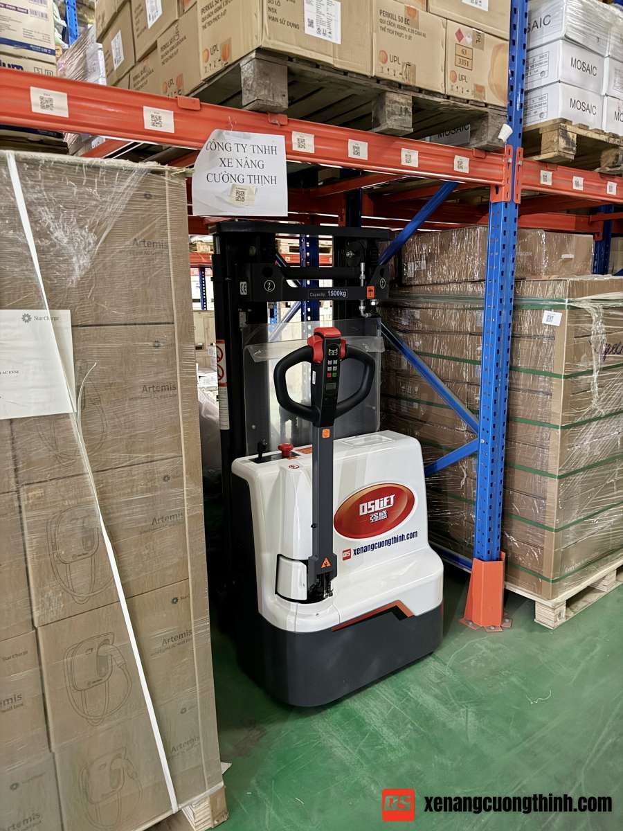 Xe Nâng Điện Cao Stacker 1.5 Tấn Full Free Lift | QSLift QES15E-FFL