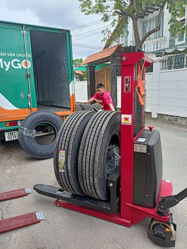 Xe nâng điện đi bộ lái 1.5 Tấn Niuli