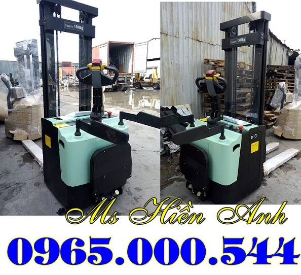 Xe nâng điện đứng lái 1.5 tấn 1.6m 2m 3m 4m nhập khẩu.