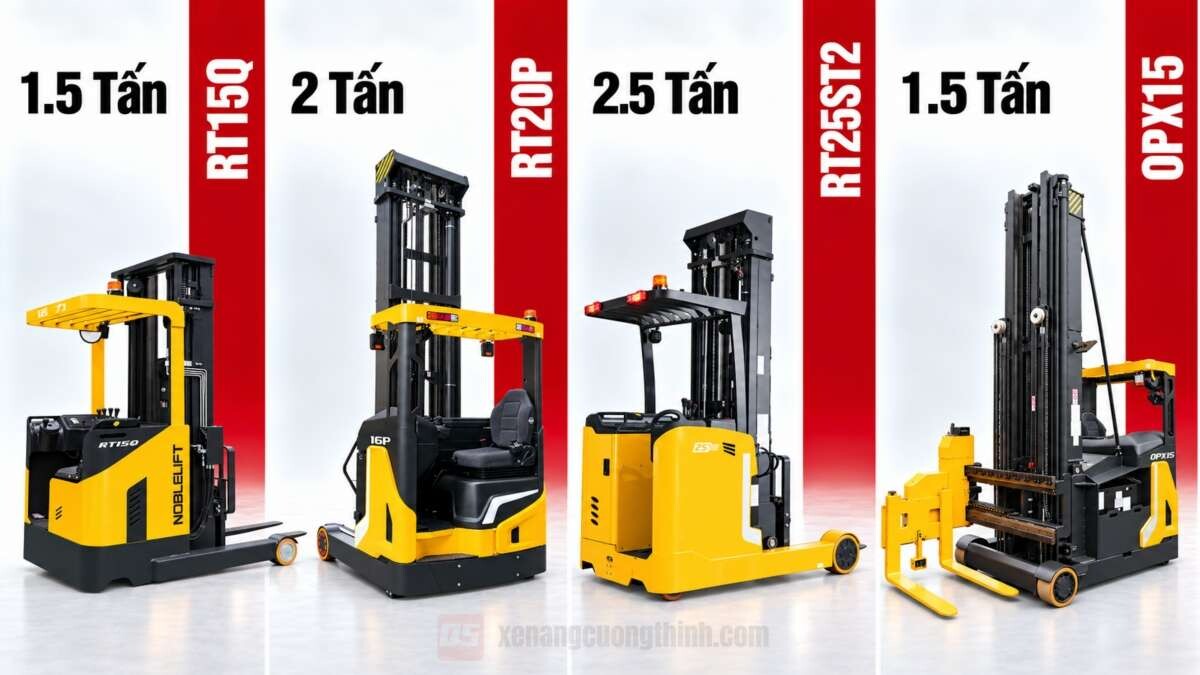 Xe Nâng Điện Reach Truck Đứng Lái
