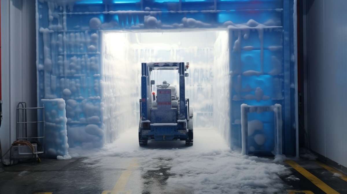 Xe nâng điện dùng trong kho lạnh