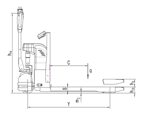 XE NÂNG ĐIỆN GẮN CÂN 1.5 TẤN