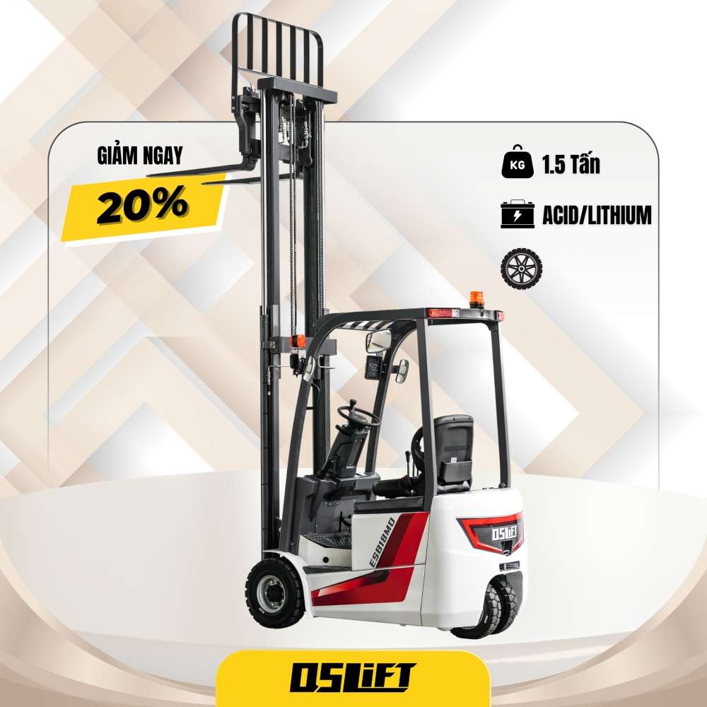 Xe Nâng Điện Ngồi Lái 3 Bánh - Nhỏ Gọn - Linh Hoạt