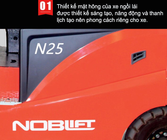 XE NÂNG NGỒI LÁI 2 TẤN - 2.5 TẤN FE4P20N-25N