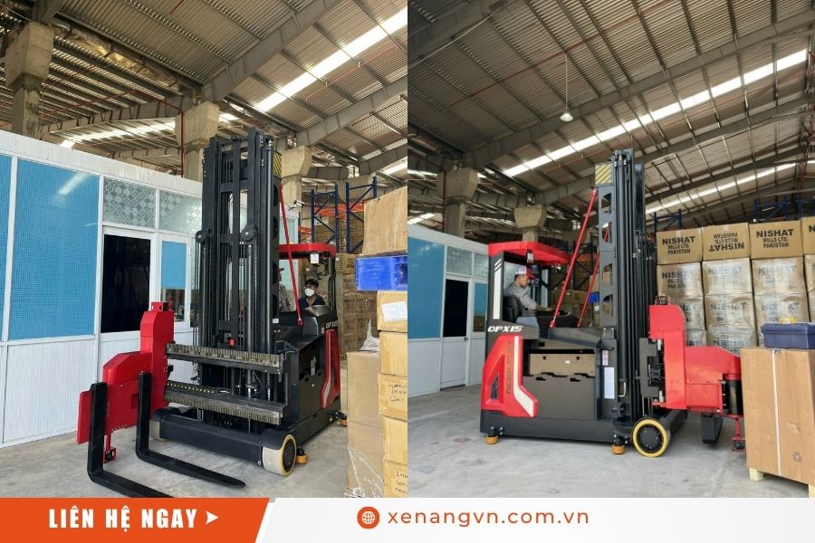 Xe nâng Reach Truck kho hẹp 1.5 tấn OPX15 Noblelift