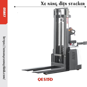 Xe nâng điện Stacker 1.5 Tấn có bệ lái