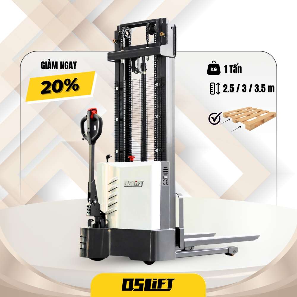 Xe nâng điện Stacker 1 Tấn QES10E | Xe nâng Cường Thịnh