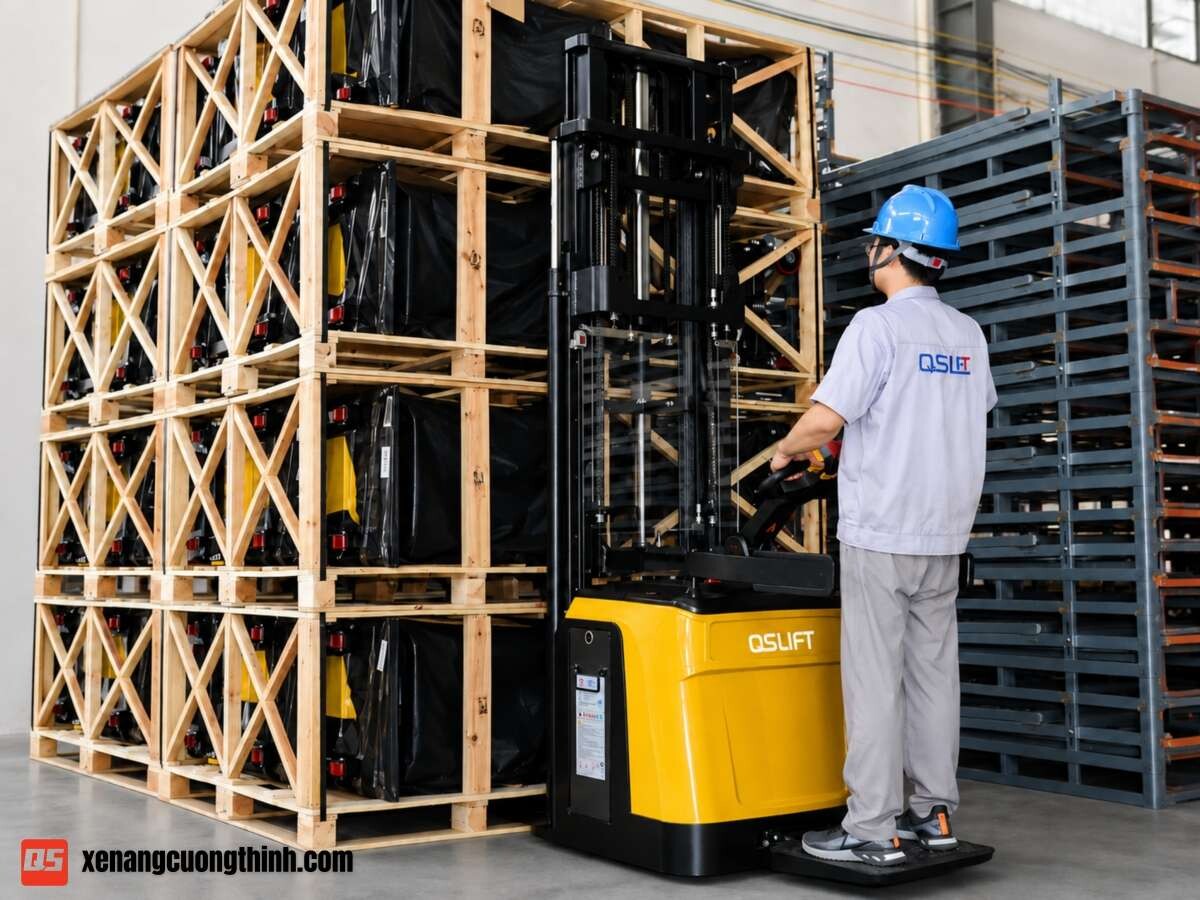Xe Nâng Điện Stacker 2 Tấn | QSLift QES20-P