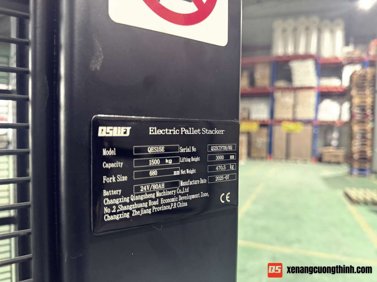 Nameplate của xe nâng tay điện cao