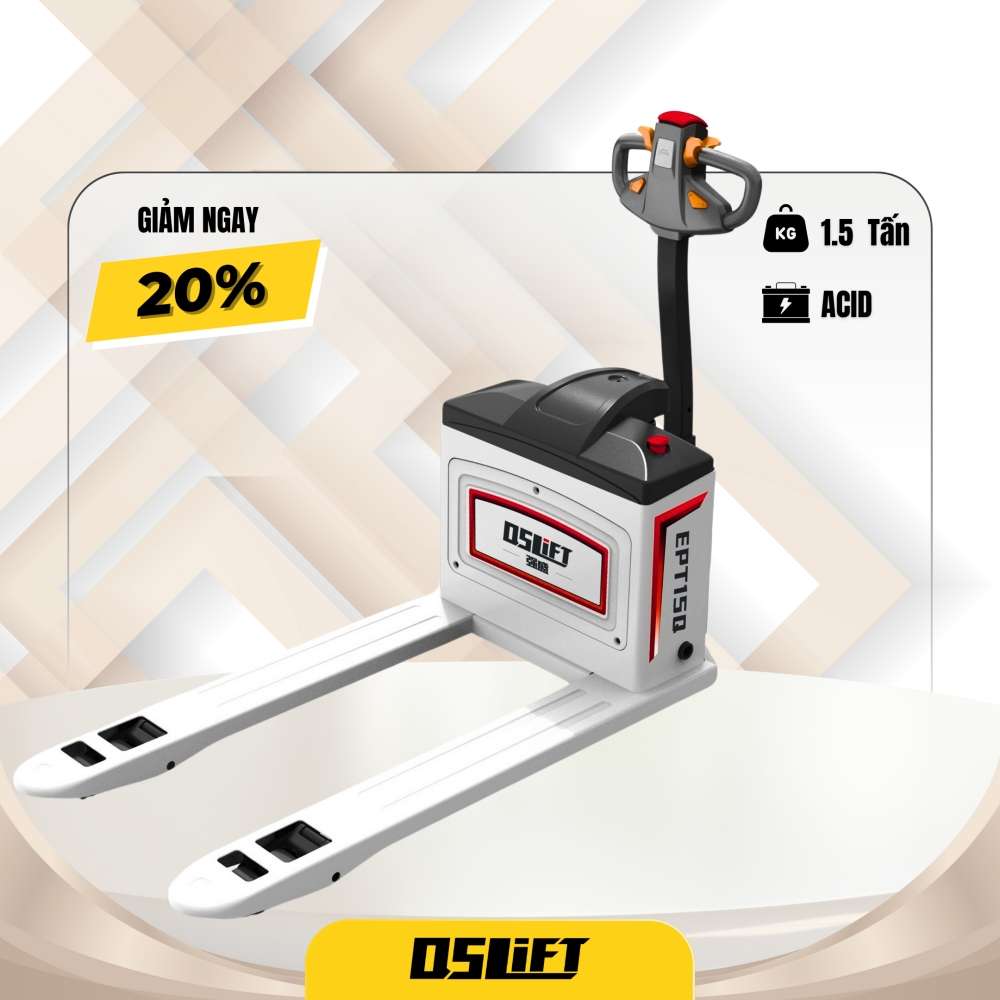Xe Nâng Điện Thấp 1.5 Tấn Công Suất Cao