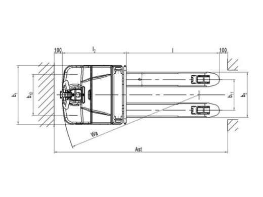 XE NÂNG ĐIỆN 2 TẤN NÂNG CAO 2.3M