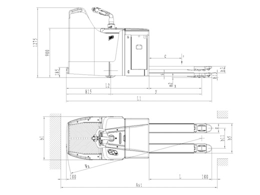 XE NÂNG ĐIỆN THẤP 2.5 TẤN - PT25P - Hotline: 0938 067 186