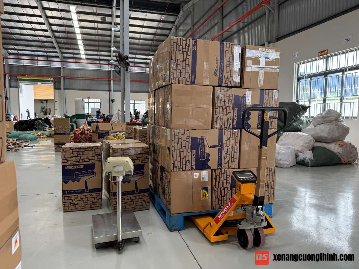 Xe Nâng Tay Có Gắn Cân Điện Tử | QSLift SHPT25