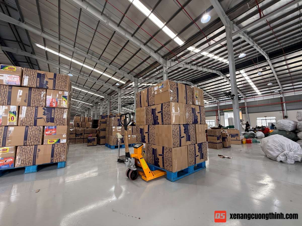 Xe Nâng Tay Có Gắn Cân Điện Tử | QSLift SHPT25