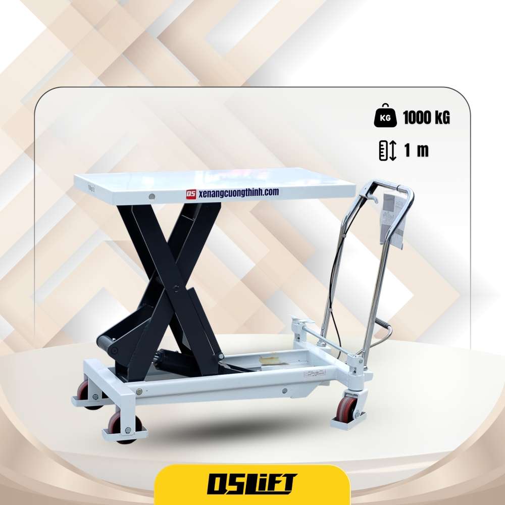Xe nâng bàn 1000Kg (1 Tấn) chính hãng | Giá Rẻ Nhất 2025