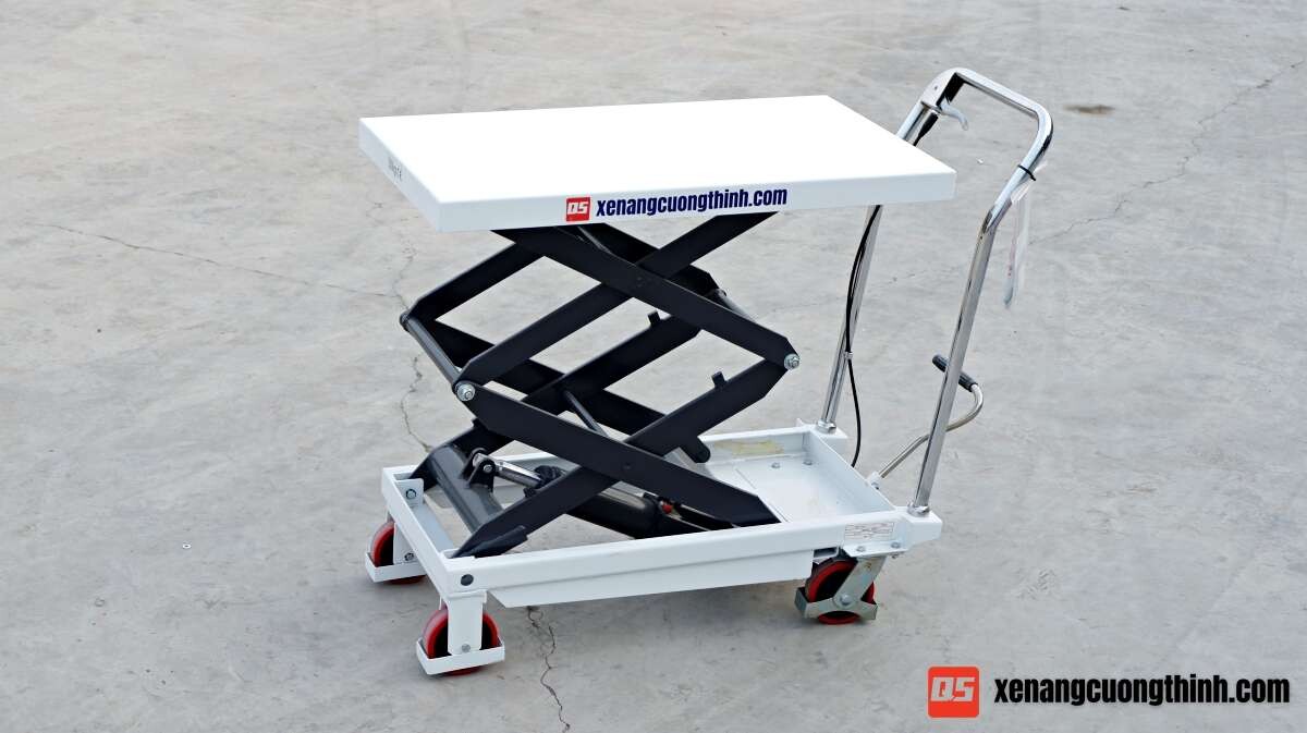 Xe nâng mặt bàn 350kg 2 tầng zigzag - 1.3 mét | TFD35