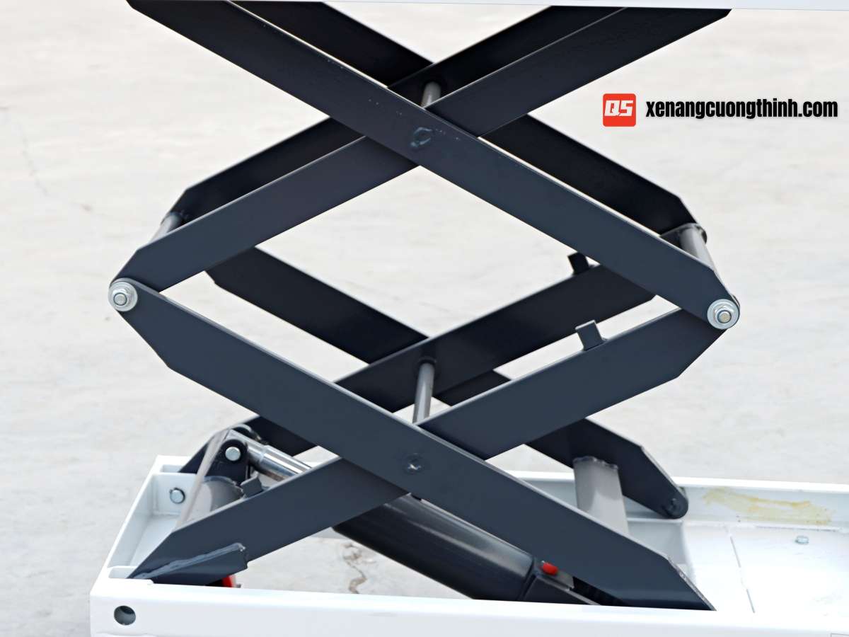Xe nâng mặt bàn 350kg 2 tầng zigzag - 1.3 mét | TFD35