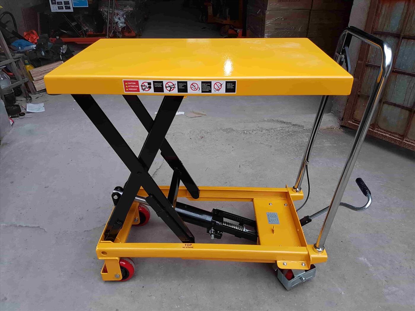 Xe nâng mặt bàn tải trọng 150kg model PT150