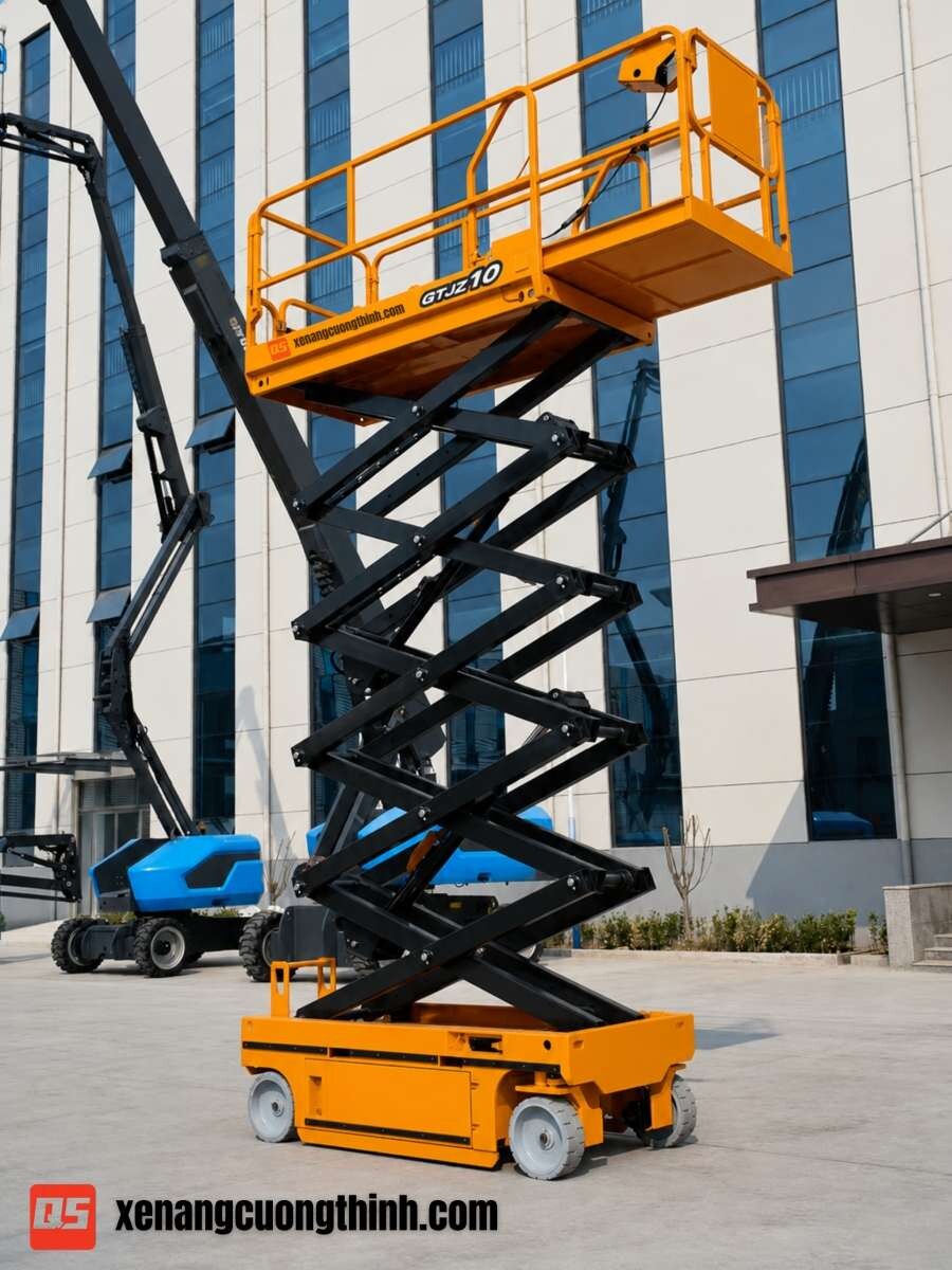 Xe Nâng Người Cắt Kéo 10m | QSLift GTJZ10
