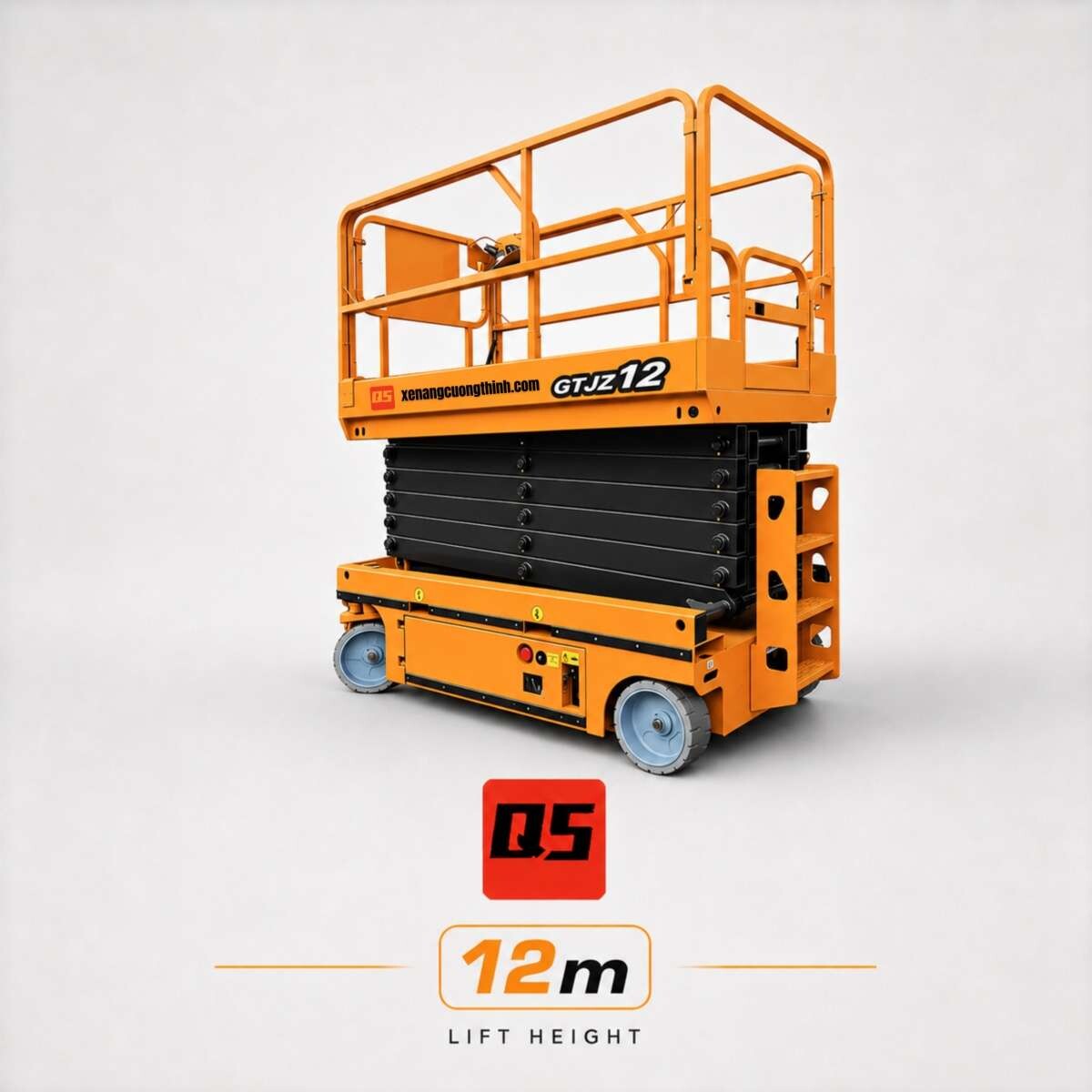 Xe Thang Nâng Người Cắt Kéo Tự Hành 12m
