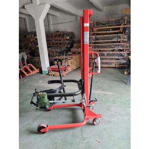 Xe nâng phuy xoay đổ có đai