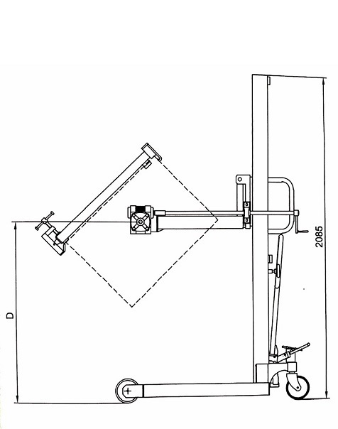 xe nâng quay đổ phuy- xe nâng quay rót phuy giá rẻ tại hcm