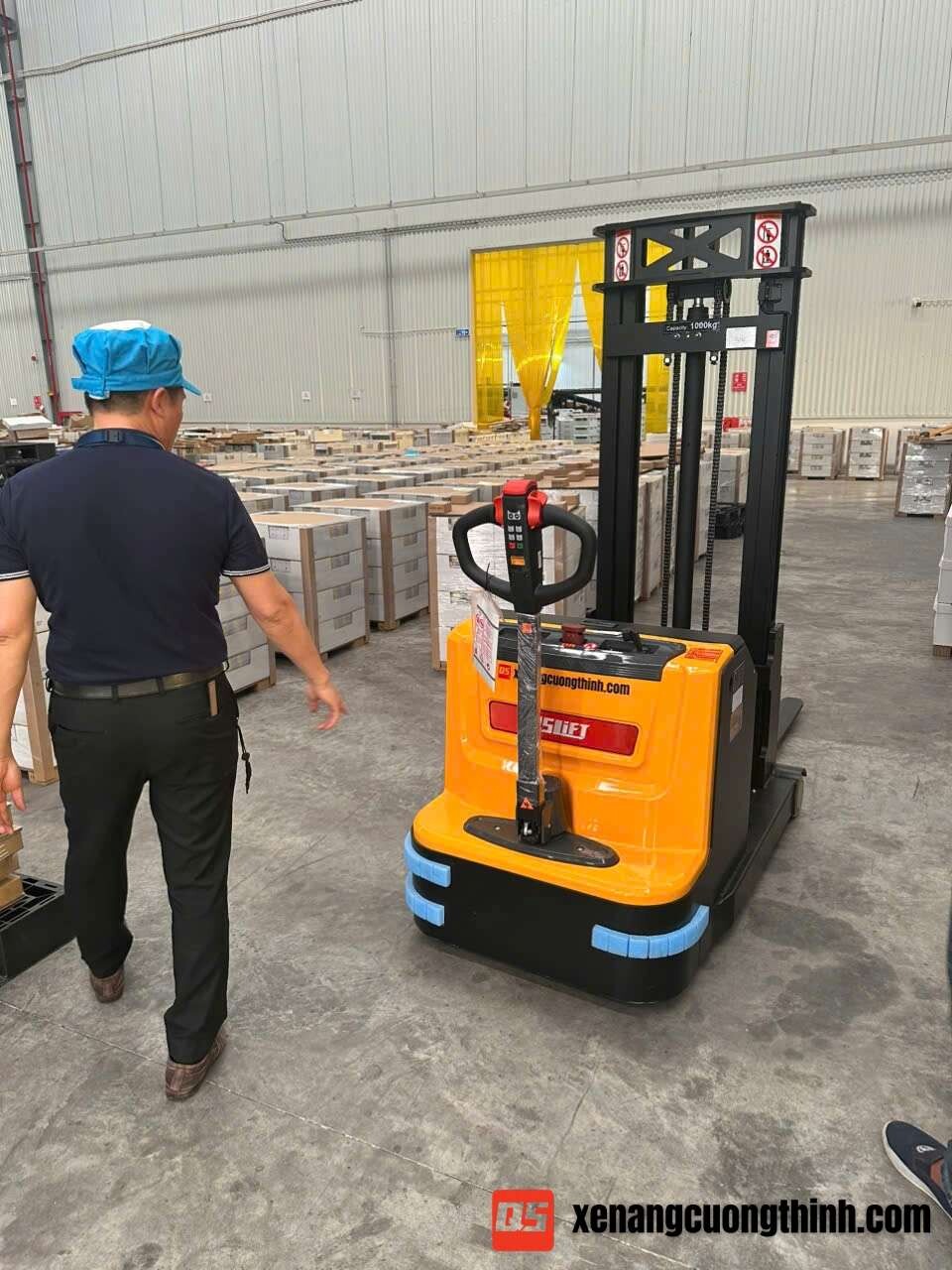 Xe Nâng Stacker Đối Trọng Pallet 2 Mặt | QSLift QES10MCB