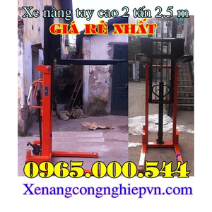 Xe nâng tay cao 1.5 tấn 2.5 m tại Hà Nội giá rẻ nhất