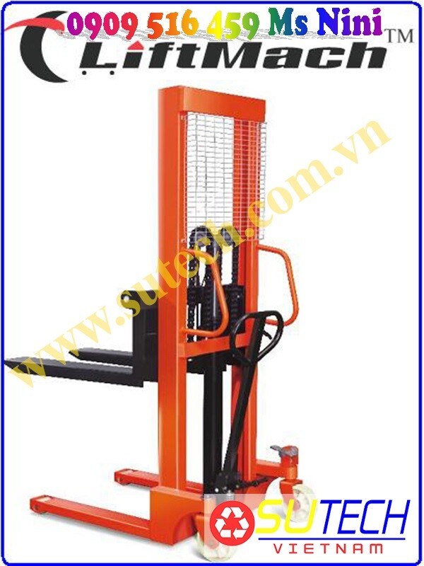 Xe nâng tay cao 2 tấn, xe nâng tay thủy lực cao 2 tấn cao 1.6m