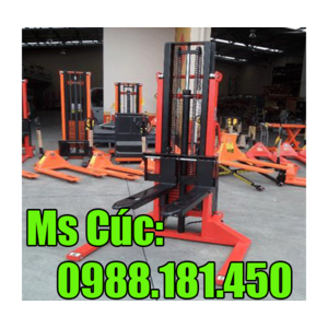 Xe nâng tay cao 1 tấn 2m chân rộng giá gốc