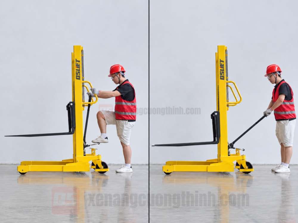 Cơ Chế Nâng Hạ Bằng Tay & Chân Của QMS1016-SL