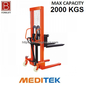 Xe nâng tay cao 2 tấn 1.6M (Model: HS E2.0/16) Hãng Meditek Đài Loan