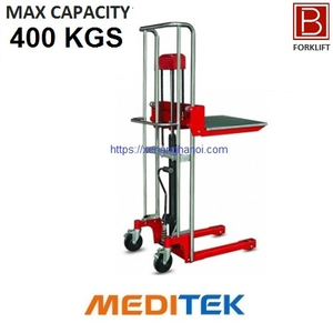 Xe nâng tay cao mini 400 Kg (Model: HS04) Hãng Meditek Đài Loan