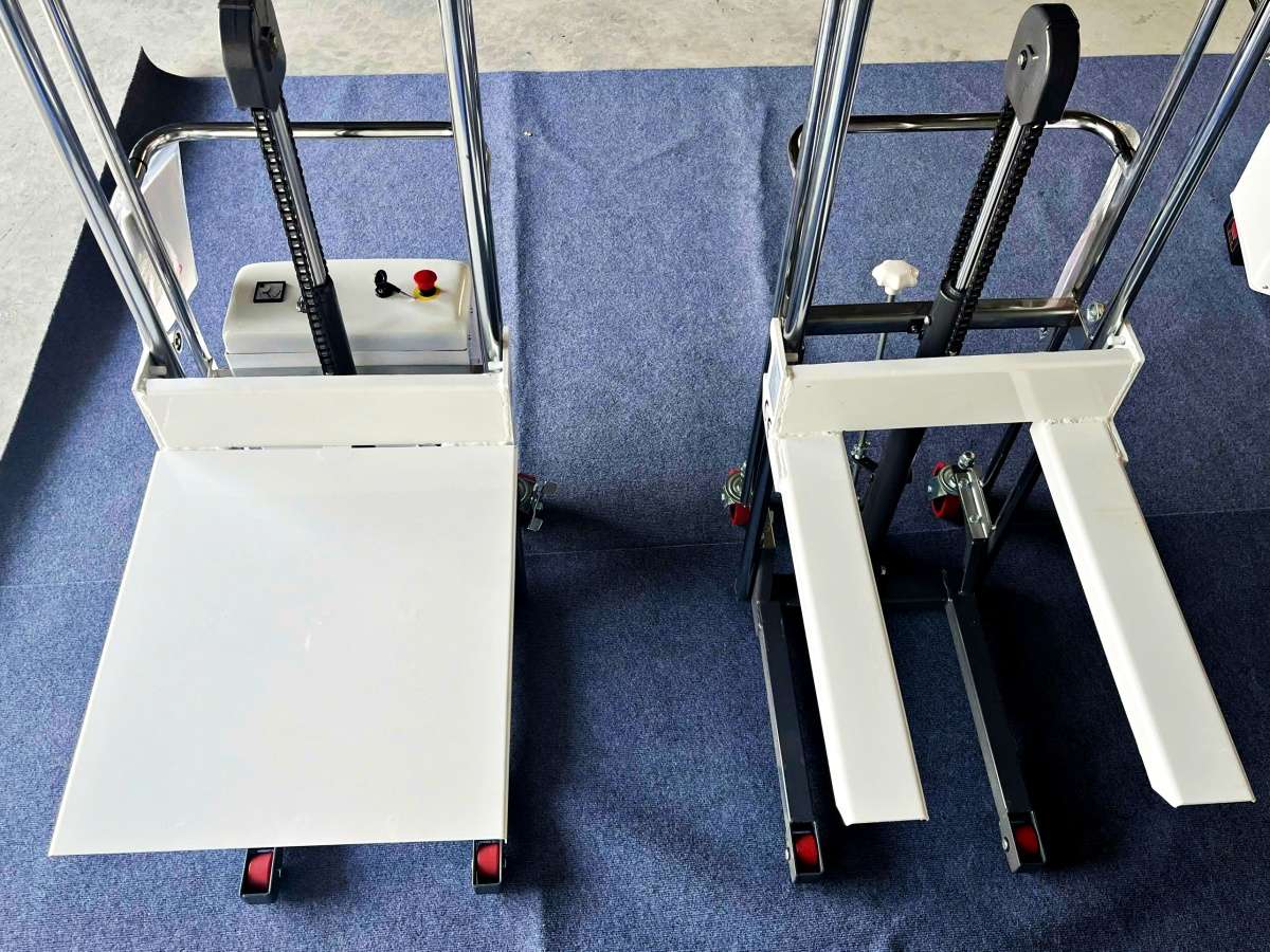 Chi tiết xe nâng tay cao mini 200kg 400kg | Xe nâng Cường Thịnh